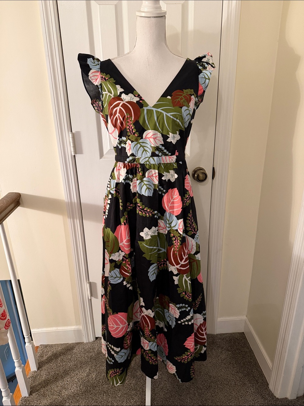 Boden Frill Sleeve Maxi Dress NWT! - Picture 2 of 9